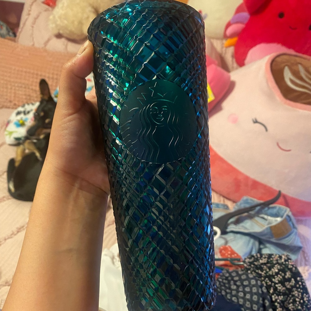 Venti green jeweled tumbler
